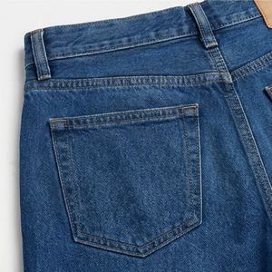 Premium Rate High Quality <b>Women's</b> Mid Rise Dark Washed Denim Pants Casual Wear Tinted <b>Baggy</b> Loose Customized Color <b>Jeans</b> Winter - Product Image 4