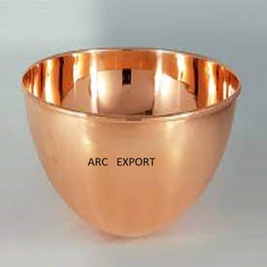 Mirror Polished Hammered Round Copper Bowl Restaurant and Hotel Ware Table Decorative Centerpiece Dinnerware Serving Bowls - Product Image 6