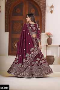 Lehenga choli กับ Chinon Silk dupatta - Product Image 3