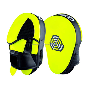 OEM Boxing <b>Focus</b> Mitts Custom Leather Punch <b>Pads</b> Professional MMA Training <b>Focus</b> <b>Pads</b> Supplier - Product Image 6