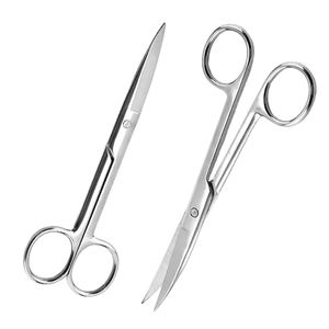 Tijera de IRIS quirúrgico recto curvo Romo afilado 11,5 cm 4.5in fábrica profesional de fabricantes paquistaníes - Product Image 3