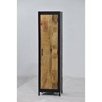 Porte en bois de manguier rustique industrielle moderne simple horizontale salon lit bureau armoire armoire noir convertible chambre à coucher