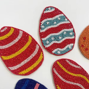 Kính thanh lịch đính cườm Bảng Pad Coaster Runner và placemats hạt placemats cho nhà khách sạn và nhà hàng trang trí nội thất - Product Image 1