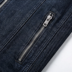 Veste en jean de haute qualité à prix abordable, nouvelle conception tendance, respirante, vestes en jean pour hommes, vêtements d'extérieur tendance - Product Image 5