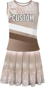 Ensembles uniformes pom-pom girl respirants personnalisés pour filles femmes strass fournis en usine pour les compétitions d'entraînement en équipe - Product Image 2
