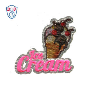 Badges brodés personnalisés à repasser, emblèmes en tissu pailleté, patchs brodés pour les fournisseurs de mode - Product Image 6