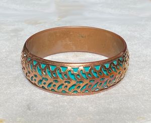 Brazalete de latón crudo de 69mm, brazalete de incrustaciones, brazalete de canal en blanco, pulsera ancha hecha a mano, latón crudo - Product Image 3