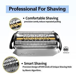 Cuchillas de Repuesto Dobles y Triples para Afeitadora Eléctrica, Resistentes al Agua IPX7, para Cara y Cuerpo, Lavables - Product Image 4