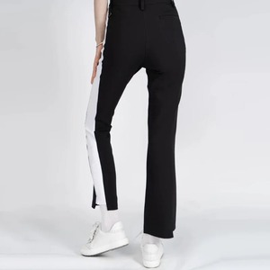 Golfist Korean Style Slim Flared Trousers Women Patchwork High Waist Golf Pants Ladies Breathable Long Sweatpants with <b>Small</b> <b>Bag</b> - Product Image 3