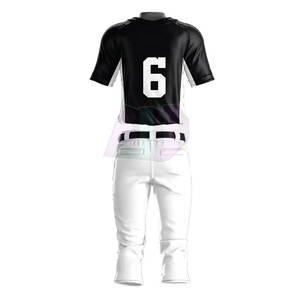 Tenue d'équipe de baseball en gros, respirante, légère, séchage rapide, tissu 100% polyester avec options personnalisées pour le logo et le nom - Product Image 2
