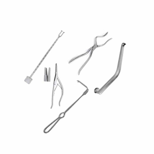 Ortopedi 1.4mm ketebalan Maxillofacial instrumen operasi Mini lurus jembatan pengunci pelat tengkorak - Product Image 2