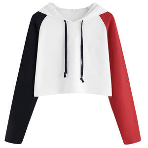 2025 nouveauté Logo personnalisé brodé respirant 100% coton biologique sweat à capuche court pour les femmes fermeture éclair conception bouffée automne - Product Image 3