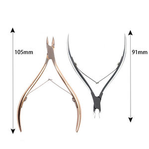 QNQ coupe-ongles en acier inoxydable QNQ-28-006 de conception personnalisée professionnelle et dissolvant de peau morte de cuticule pour les orteils - Product Image 5