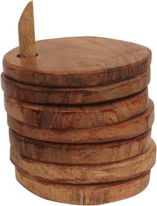 Sous-verres en acacia d'approvisionnement d'usine avec support pour boire du thé Sous-verres personnalisés Forme et taille chez Star Crafts India - Product Image 3