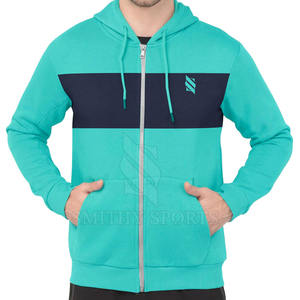 Sweats à capuche 100% coton de haute qualité pour hommes avec logo personnalisé et poche pour l'hiver - Product Image 1