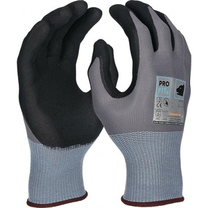 Gants de jardin et équipement de protection PRO FIT Extra Size 10 Gris/Noir EN 388 EN 407 PPE Catégorie II, lot de 12 - Product Image 1