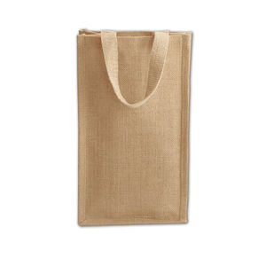 Meilleure vente de sacs cadeaux en Jute pour fête de mariage, sac unique en Jute, sac de Shopping pour bouteille de vin, disponible sur BD - Product Image 2