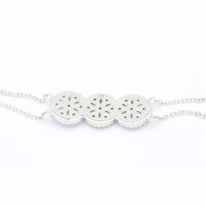 Bracelet Fleur en Argent 925 Classique de Bonne Qualité avec Zircon Plaqué Rhodium et Placage Multicolore – Prix Usine – Ensemble de Bijoux Tendance - Product Image 4