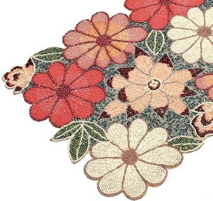 พรมปูรองจานผ้าปูรองจานผ้าปูรองจานผ้าปูรองจานแฟนซีตกแต่งงานคริสต์มาสทำมือสำหรับงานแต่งงาน - Product Image 1