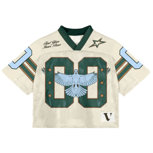 Hombres de buena calidad Vintage Streetwear hecho a medida de malla de gran tamaño Boxy camiseta recortada Top hockey sobre hielo fútbol Jerseys camiseta hombres - Product Image 4