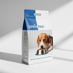 Low MOQ Flat Bottom Zipper Box Pouch Digital Printed Recycled Materials PET <b>Food</b> Packaging Smell Proof for Barrier for Plastic - Product Image 1