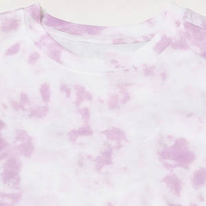 Camiseta desgastada de gran tamaño con lavado ácido para mujer, camisetas en blanco de manga corta informales holgadas de algodón suave para adultos - Product Image 2