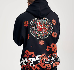 Street Wear <b>Pullover</b> <b>Men</b> Hoodie Plain Solid Color <b>Men</b> Hoodie Best Quality <b>Men</b> Embroidery Hoodies - Product Image 4
