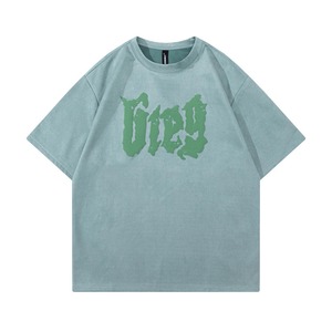 Stitch Player Summer Oversize T-Shirts O-Neck Coton/Polyester Tricoté Motif Imprimé - Product Image 1