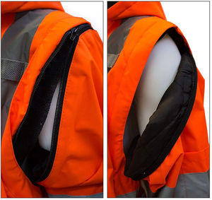 Veste de travail de sécurité pour hommes Veste réfléchissante haute visibilité de protection Construction extérieure Vestes uniformes industrielles durables - Product Image 4