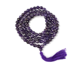 อเมทิสต์สีม่วงธรรมชาติคุณภาพสูง108แจ็บมาลาสำหรับทำสมาธิและศาสนาขายส่ง - Product Image 3