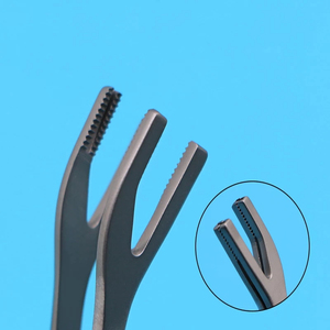 Qnq แอดสันสันสันสันสันคีมผ่าตัดไทเทเนียมขนาด12ซม. มีดีไซน์ตรง3มม. ทำจากสเตนเลสสำหรับใช้ทางการแพทย์ - Product Image 6