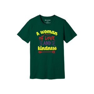 Kindness themes Print 100% camiseta de tela de algodón 160-180 a pesado GSM 12 colores disponibles Personalice su propio diseño y colocación - Product Image 6