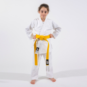 Uniformes de judo personnalisés, costumes d'entraînement sportif d'arts martiaux à manches longues pour enfants, uniformes de judo à tissage unique à séchage rapide - Product Image 3