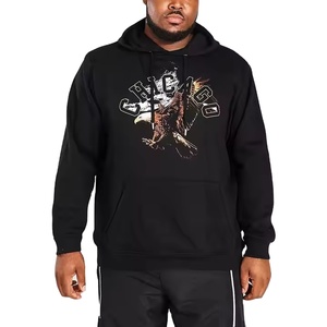 Sweat à capuche unisexe 2026 en molleton noir 100 % coton respirant à séchage rapide, coupe classique confortable à manches longues - Product Image 2