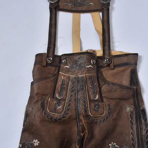 Professional Manufacturer's 100% Genuine Leather Oktoberfest Bavarian Lederhosen for Men Popular Fashion Adult Textiles Leather - Product Image 6