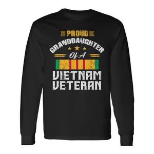 Maglietta a Maniche Lunghe VETERAN 365, Orgogliosa Nepoletta di un Veterano del Vietnam, Prodotto Promozionale Personalizzabile - Product Image 1