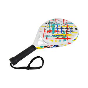 Raquette de tennis à pagaie de conception OEM personnalisée en gros avec filet en nylon en fibre de carbone 3K de haute qualité pour l'extérieur - Product Image 3