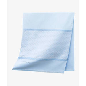 ผ้าพันคอทรงสี่เหลี่ยมผืนผ้าโพลีเอสเตอร์พิมพ์ลายสีน้ำเงินประดับกลิตเตอร์ - Product Image 1