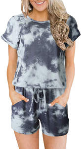 Ensemble de shorts d'été pour femmes Fabricants professionnels Meilleure pièce Ensemble de t-shirts et shorts surdimensionnés pour femmes en grande quantité - Product Image 4