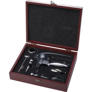 Set Regalo Aziendale Personalizzato di Accessori per Vino - 9 Pezzi di Emil - Product Image 1