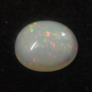 Opale éthiopienne naturelle, 20x16mm, cabochon ovale, 16.25 carats, opale véritable, pour bijoux, plein de feu, opale blanche, pierres précieuses - Product Image 4