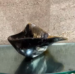 Cuencos de frutas para ensaladas, cuenco para servir cuerno, decoración interior para el hogar, acabado Natural y cuencos de decoración de colores, tamaño personalizado - Product Image 1