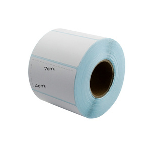 <b>Waterproof</b> Heat Sensitive Oil Proof Thermal <b>Label</b> Paper Custom Size 70mmx40mm 1000PCS Roll for Promotion Grocery Use Durable - Product Image 4