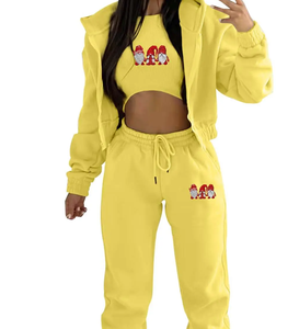 ชุดครอปมีฮู้ดแบบสวมหัวของผู้หญิงชุดครอปเก็บความร้อนชุดวิ่งแบบครอปเสื้อครอปของผู้หญิงโลโก้ตามสั่ง - Product Image 4