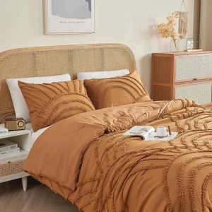 Juego de cama de calidad de lujo hecho en La India, nuevo diseño, funda nórdica con mechones, Algodón puro lavado para uso doméstico, Hotel, ropa de cama hecha a mano - Product Image 3