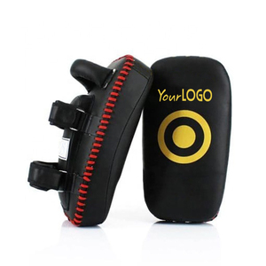 Custom Black Yellow PU Kick <b>Pad</b> for Muay Thai Boxing Training Target <b>Pad</b> with Logo Martial Arts Equipment - Product Image 1