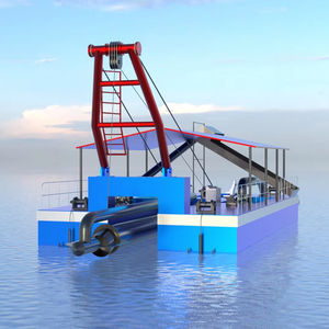 เรือขุดทรายเครื่องยนต์ดีเซลในตัวสำหรับการทำเหมืองทองในมหาสมุทร แม่น้ำ และทะเลสาบ เครื่องจักรทำเหมืองระดับมืออาชีพ - Product Image 3