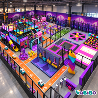 Équipement de parc de trampolines intérieur commercial, parcours ninja, fosse à mousse, mur d'escalade, enfants, adultes, solution clé en main OEM, Vabibo BC-15