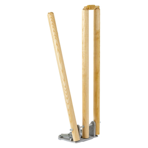 Wickets de cricket personalizados de marca paquistaní de alta calidad Wickets de resorte de madera con 3 tocones y 2 fianzas - Product Image 3