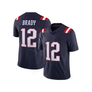 Maillot de football américain personnalisé en gros avec logo, manches courtes, 100 % polyester, séchage rapide, évacuation de l'humidité, unisexe, haute qualité - Product Image 3